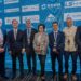 De izquierda a derecha: Máximo Pacheco, presidente del directorio de Codelco; Iván Arriagada, CEO de Antofagasta Minerals; Juan Ignacio Díaz, presidente de ICA; Aurora Williams, ministra de Minería; Patricio Hidalgo, presidente de Anglo American Chile; Rohitesh Dhawan, presidente del ICMM y Rohit Pathak, CEO de Hindalco. Créditos: Cedida