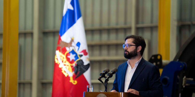 Presidente de la República, Gabriel Boric Font. Foto: Ministerio de Minería.