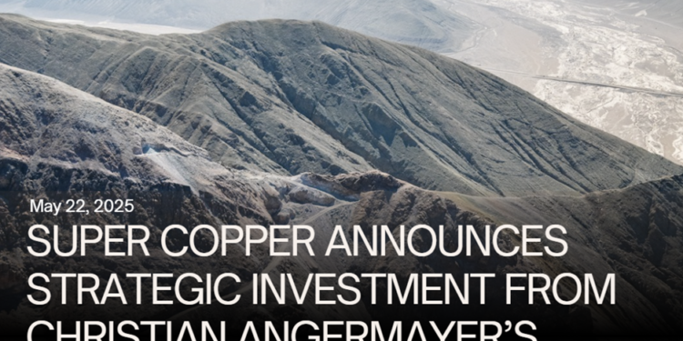 Super Copper recibe inversión estratégica de Apeiron