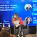 Adrián Rivodeaux, de Luz Latam; Pamela Gidi, de Blacktooth; y Fernando Lecaros, de la Fundación Minería de Chile. Créditos: InfoMINERÍA