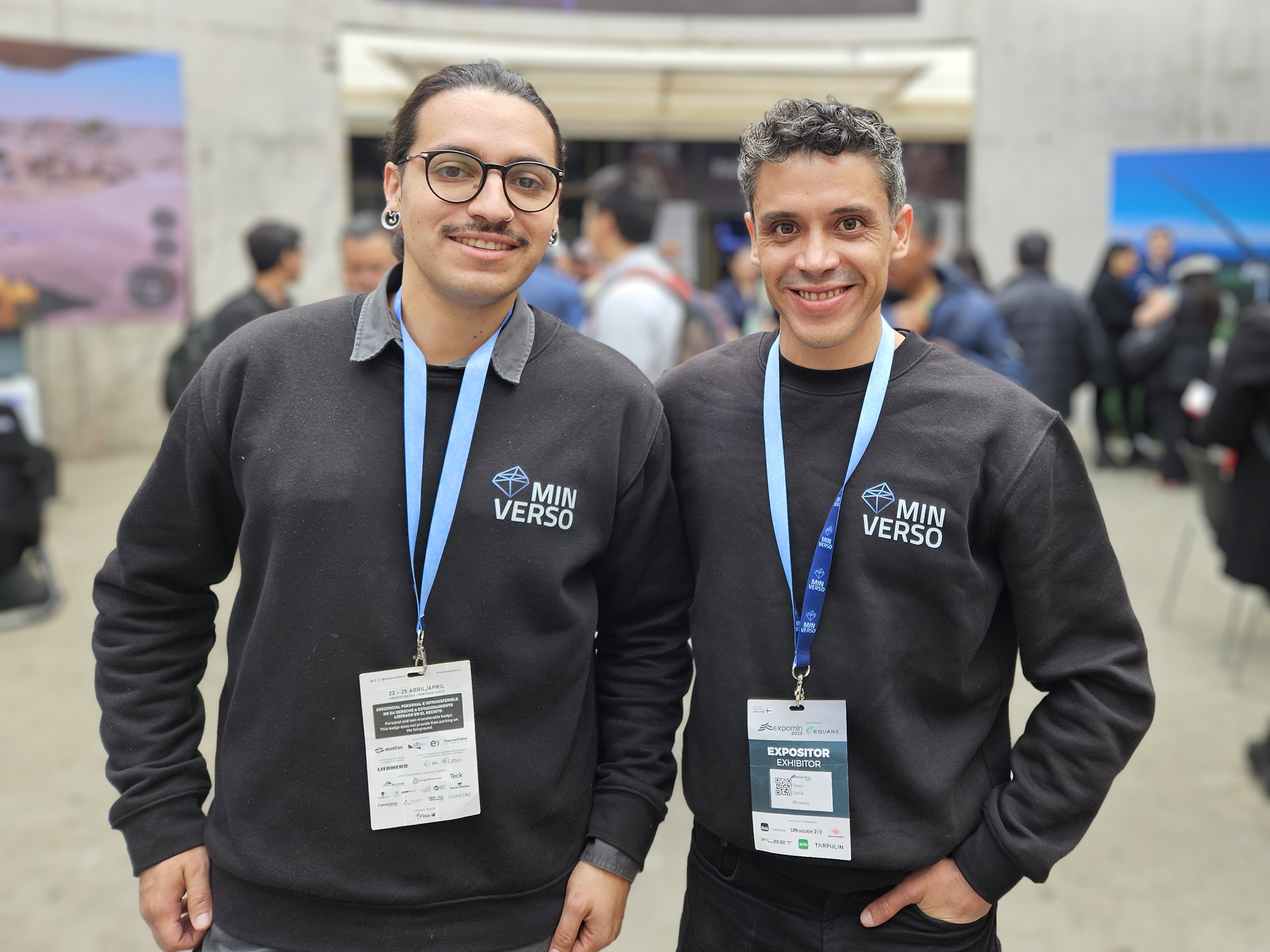 Daniel Murga, encargado de Soporte Técnico Minverso, y Diego Ubilla, director de Proyectos Minverso. Créditos: INFOMINERÍA