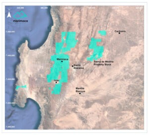 Figura 1: Mapa Regional – Marimaca y Sierra de Medina