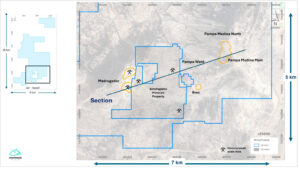 Figura 2 – Zonas de Depósito de Pampa Medina