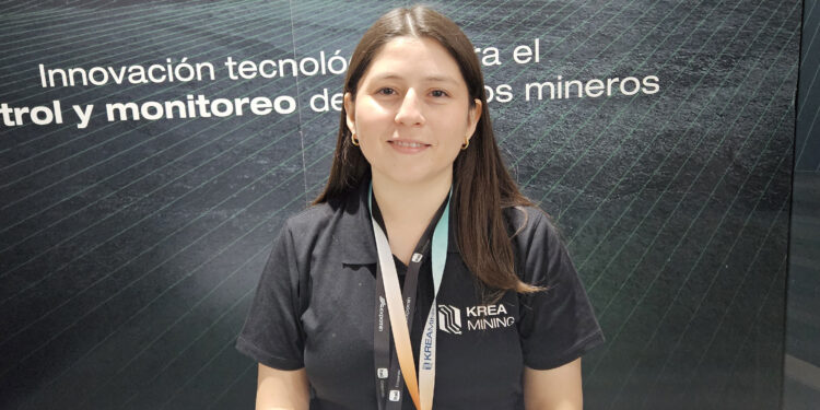 Camila Ceballos: Ingeniera en Diseño en KREAMINING. Créditos: InfoMINERÍA
