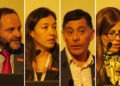 Juan Cristóbal Videla (Codelco), Cláudia Neves (Vale Brasil), Marcelo Cortés (BHP Australia) y Débora Sugamiele (Teck Resources). Créditos: InfoMINERÍA
