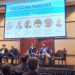 Nele Van Roey (Molymet Belgium), Lilian Velásquez (Pontificia Universidad Católica de Chile), Humberto Estay (AMTC, Universidad de Chile), Max Larraín (Aclara Resources), Ignacio Majluf (SQM) y Nand Peeters (KU Leuven). Créditos: InfoMINERÍA