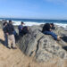 Estudiantes de Metalurgia analizan rocas en Isla Negra