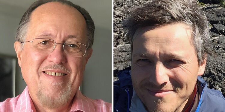 Jaime Alee (Eskorpion Consulting) y Álvaro Videla (Centro de Energía UC). Créditos: Colegio de Ingenieros de Chile y Álvaro Videla.