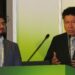 De izquierda a derecha: Felipe Pulgar y Harold Muñoz (Andritz). Foto: InfoMINERÍA