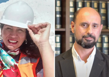 Pamela Goicovich, presidenta de la Cámara Internacional del Litio y Energías (CIL Lithium), y Juan Ignacio Guzmán, CEO de GEM Mining Consulting. Foto: CIL Lithium y GEM Mining Consulting.