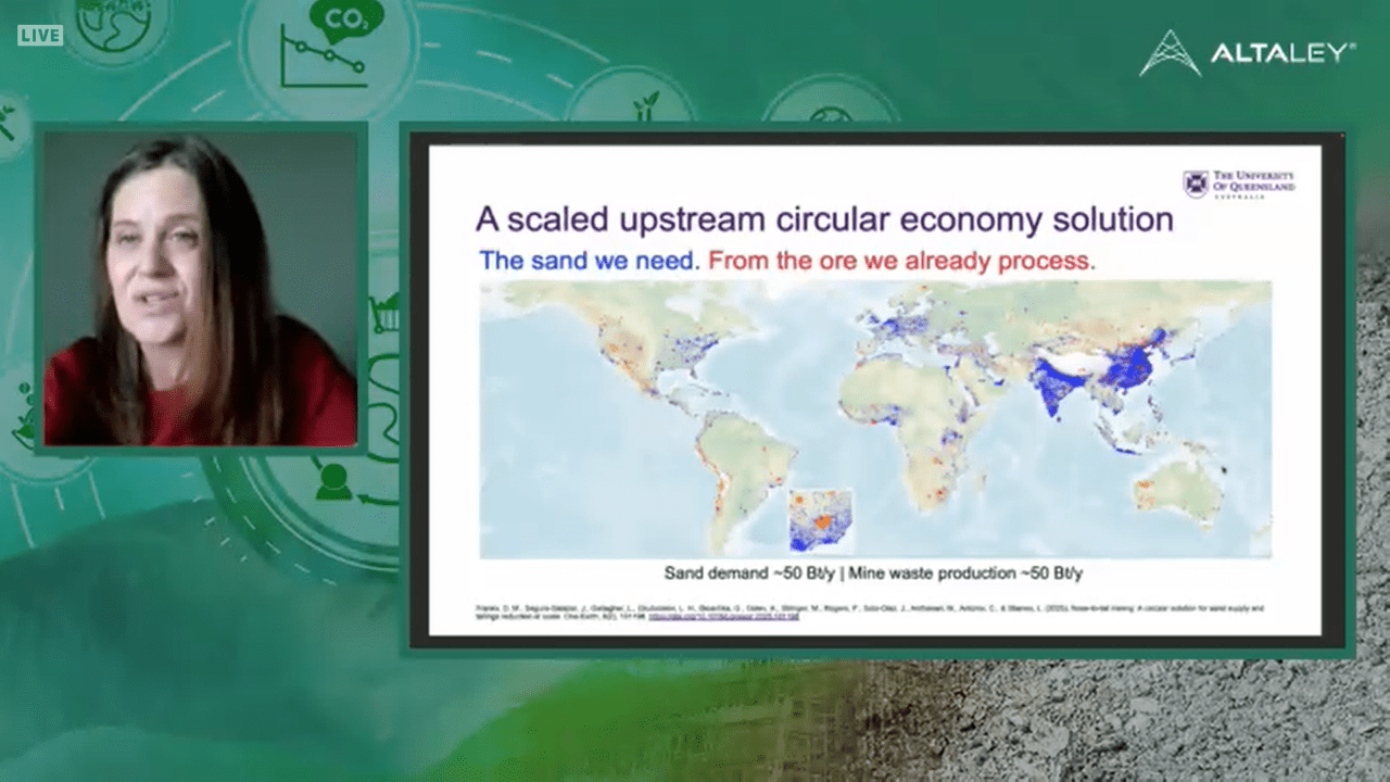 Louise Gallagher, investigadora principal del Sustainable Minerals Institute