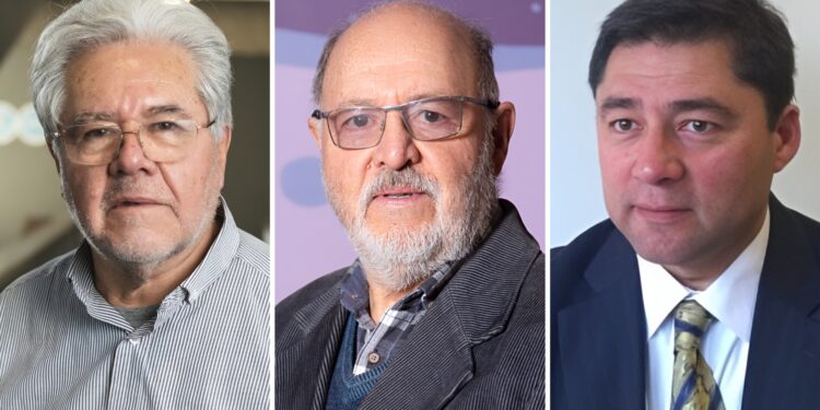 Mario Sánchez, Froilán Vergara y Jorge Mejías. Foto: UNAB, UdeC y Jorge Mejías