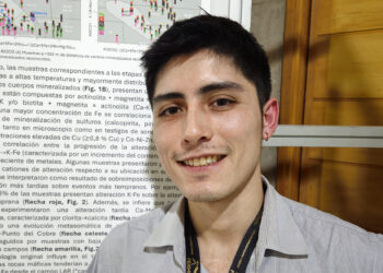 Nicolás Carrasco, geólogo y tesista de la UACH. Foto: InfoMINERÍA