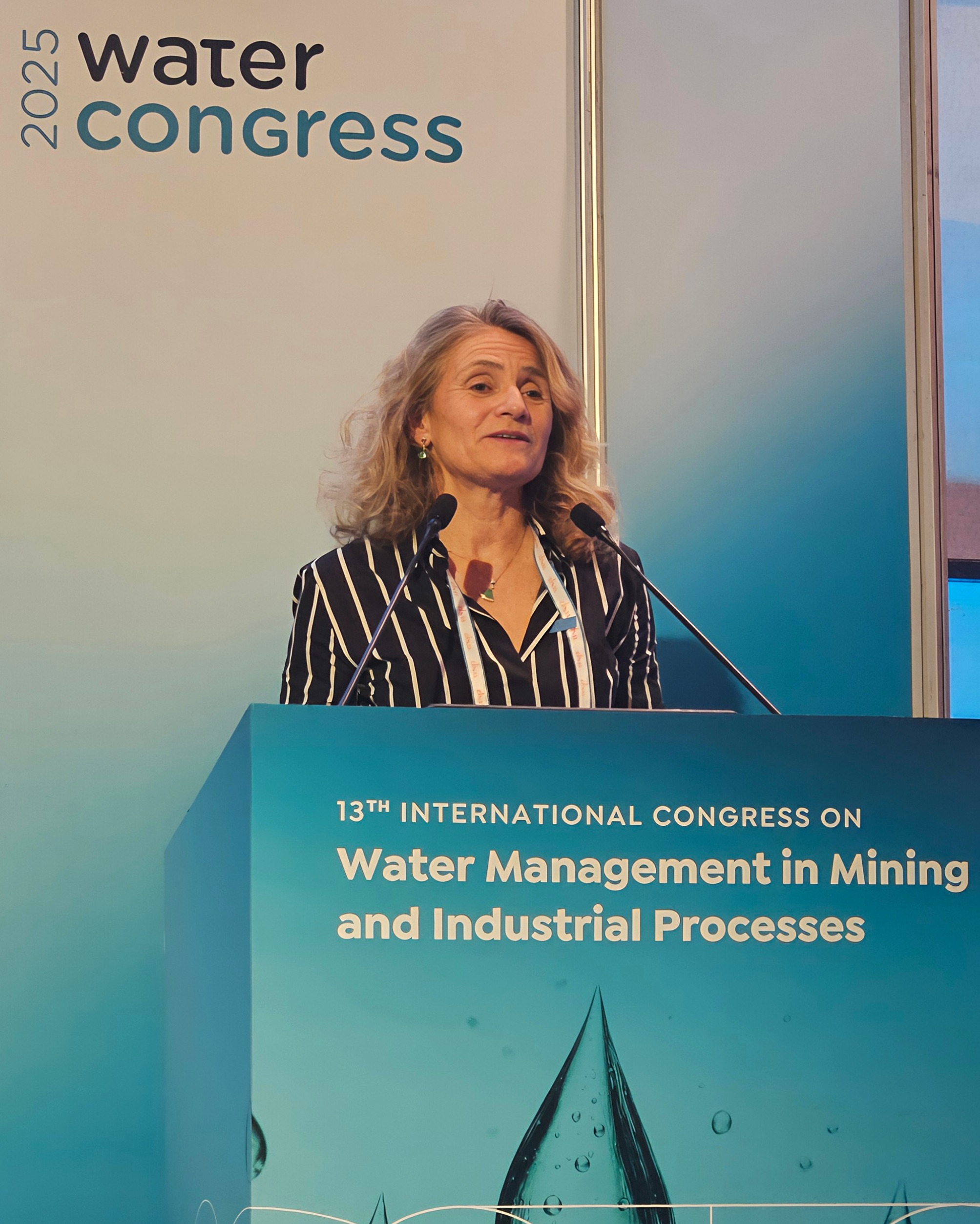 Mariana Concha, presidenta Water Congress 2025 y gerente corporativa de Aguas de Codelco. Foto: InfoMINERÍA
