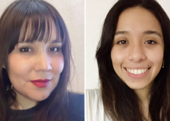 Astrid San Martín, Data Scientist y candidata a doctora en Ciencias de la Ingeniería y Luciana Lugones, geóloga y analista de Sistema de Información Geográfica (GIS). Foto: Astrid San Martín y Luciana Lugones