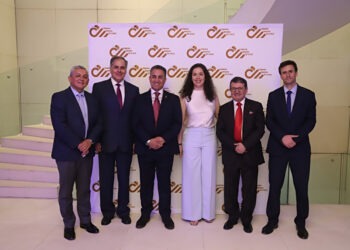Directores, Patricio Cartagena, Carlos Delgado; vicepresidente, Walter Muñoz; secretaria general, Daniela Céspedes; presidente, Manuel Viera; Alfonso Santini, director. Foto: cedida