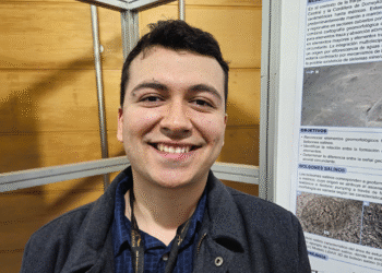 Sebastián Espinoza, geólogo de la Universidad Católica del Norte. Foto: InfoMINERIA