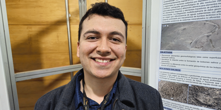 Sebastián Espinoza, geólogo de la Universidad Católica del Norte. Foto: InfoMINERIA