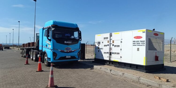 Camión eléctrico Codelco SANY