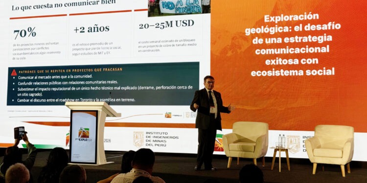 Manuel Viera, presidente de la Cámara Minera de Chile en ProExplo 2026. Créditos: cedida