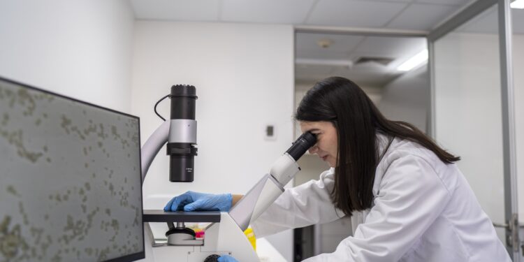 Pruebas de laboratorio para validar tecnologías mineras. Crédito: cedida.