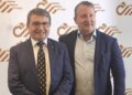 Manuel Viera, presidente de la Cámara Minera de Chile, y Eduardo Schumann. Créditos: InfoMINERIA.