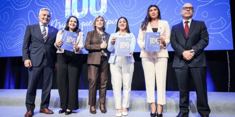 alt: "trabajadoras de Lundin Mining reconocidas en el WIM100 de Women in Mining Chile"